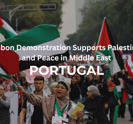 Lisbon Demonstration Supports Palestine and Peace in Middle East